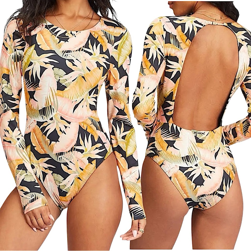NWOT Billabong Wave Tribe Bodysuit Jungle Night